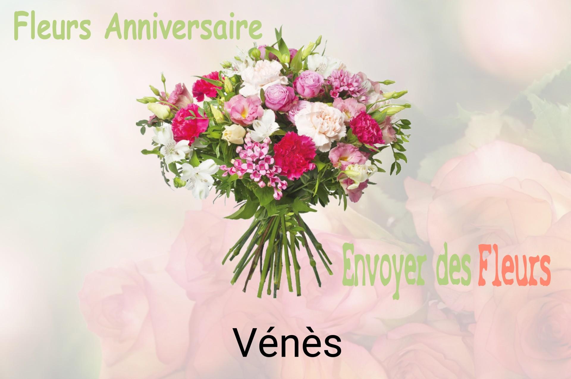 Bouquet de fleurs d’anniversaire livré à Vénès
